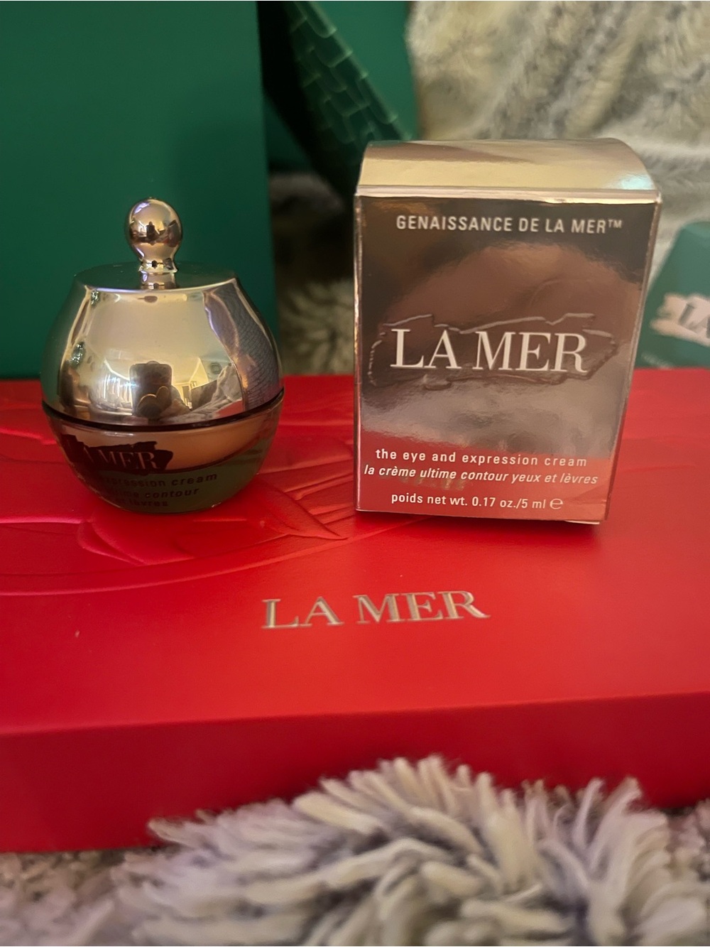 La Mer skin care 1full size and 5-tray sizes,LA MER red dragon envelopes,LM BOX - Picture 8 of 14